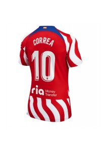 Atletico Madrid Angel Correa #10 Fotballdrakt Hjemme Klær Dame 2022-23 Korte ermer
